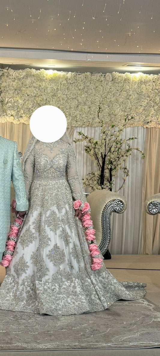 White Nikkah Wedding Gown