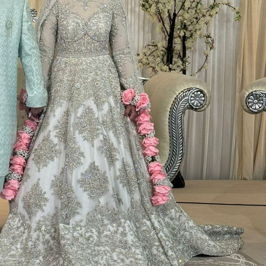White Nikkah Wedding Gown