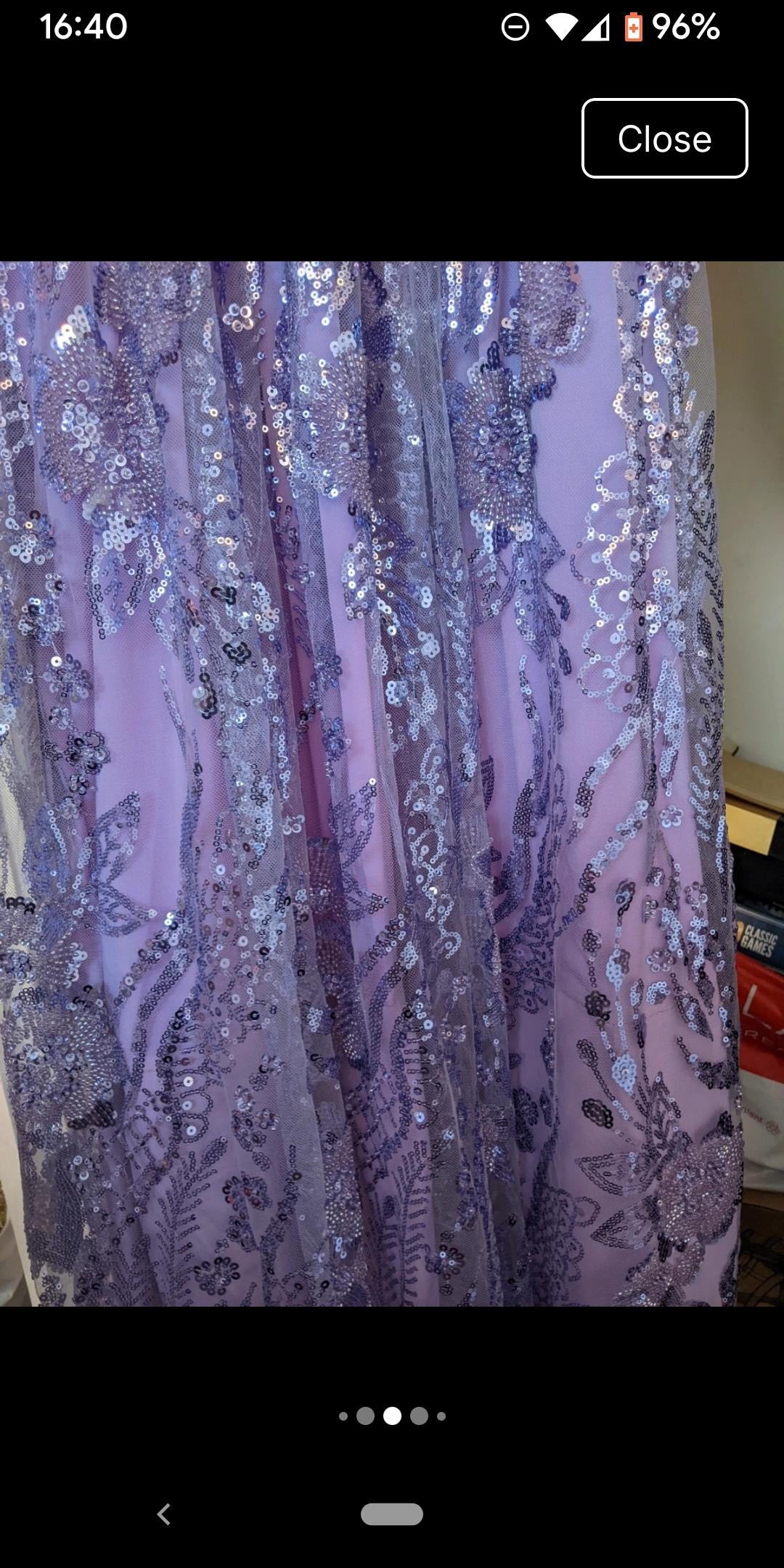 Brand new girls purple embellished/gown