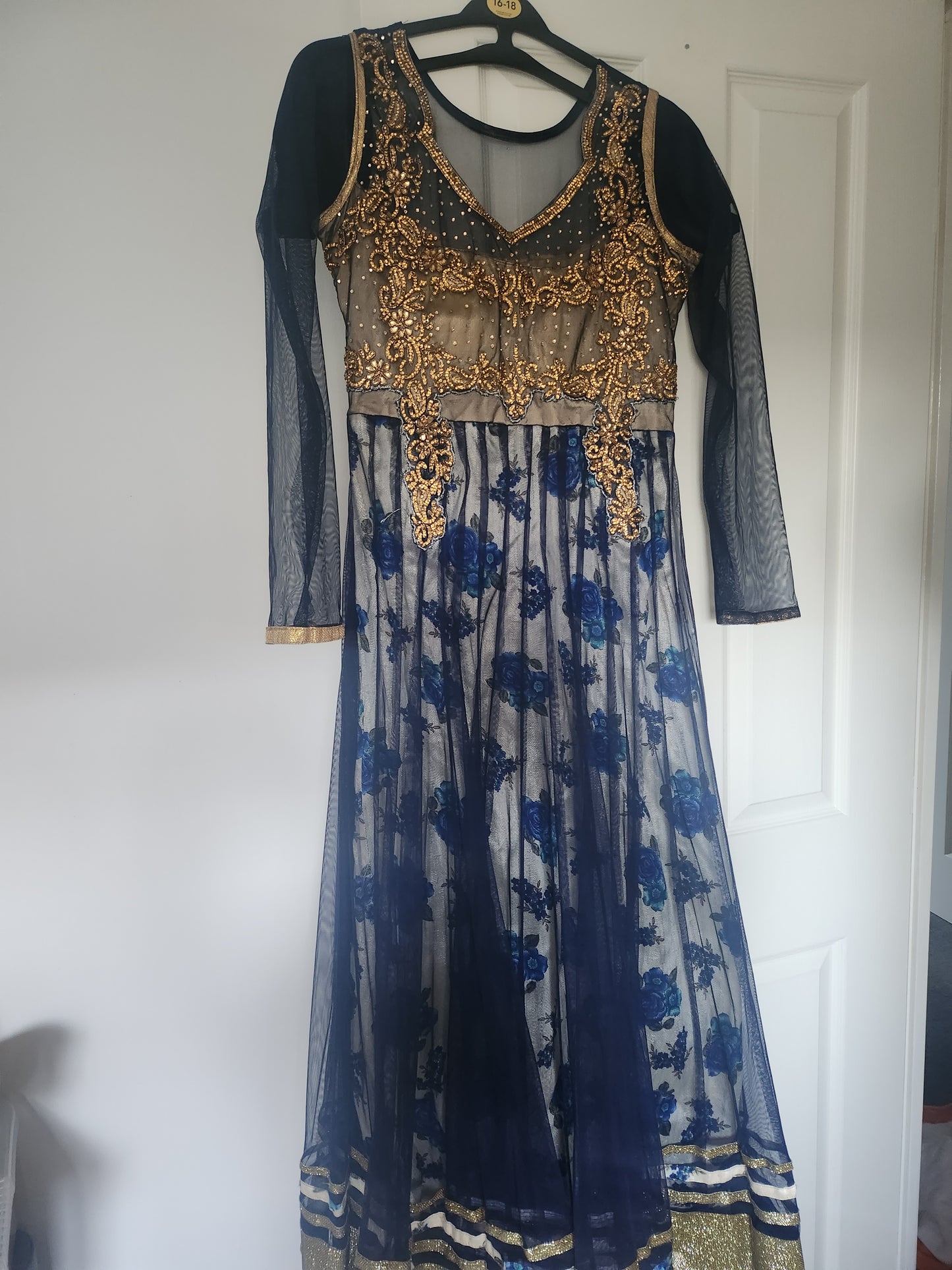 Blue floral frock