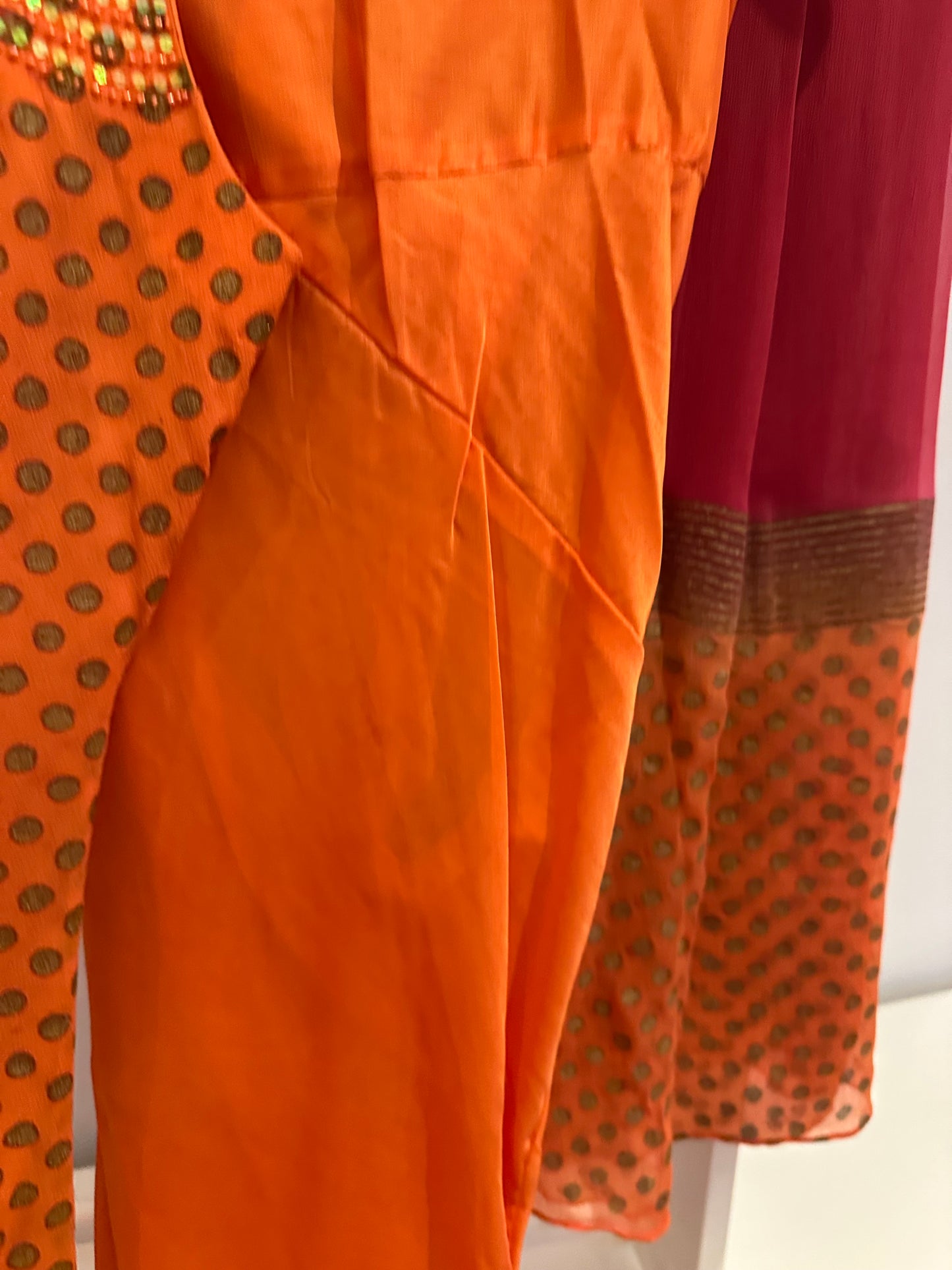 Preloved peach strappy suit