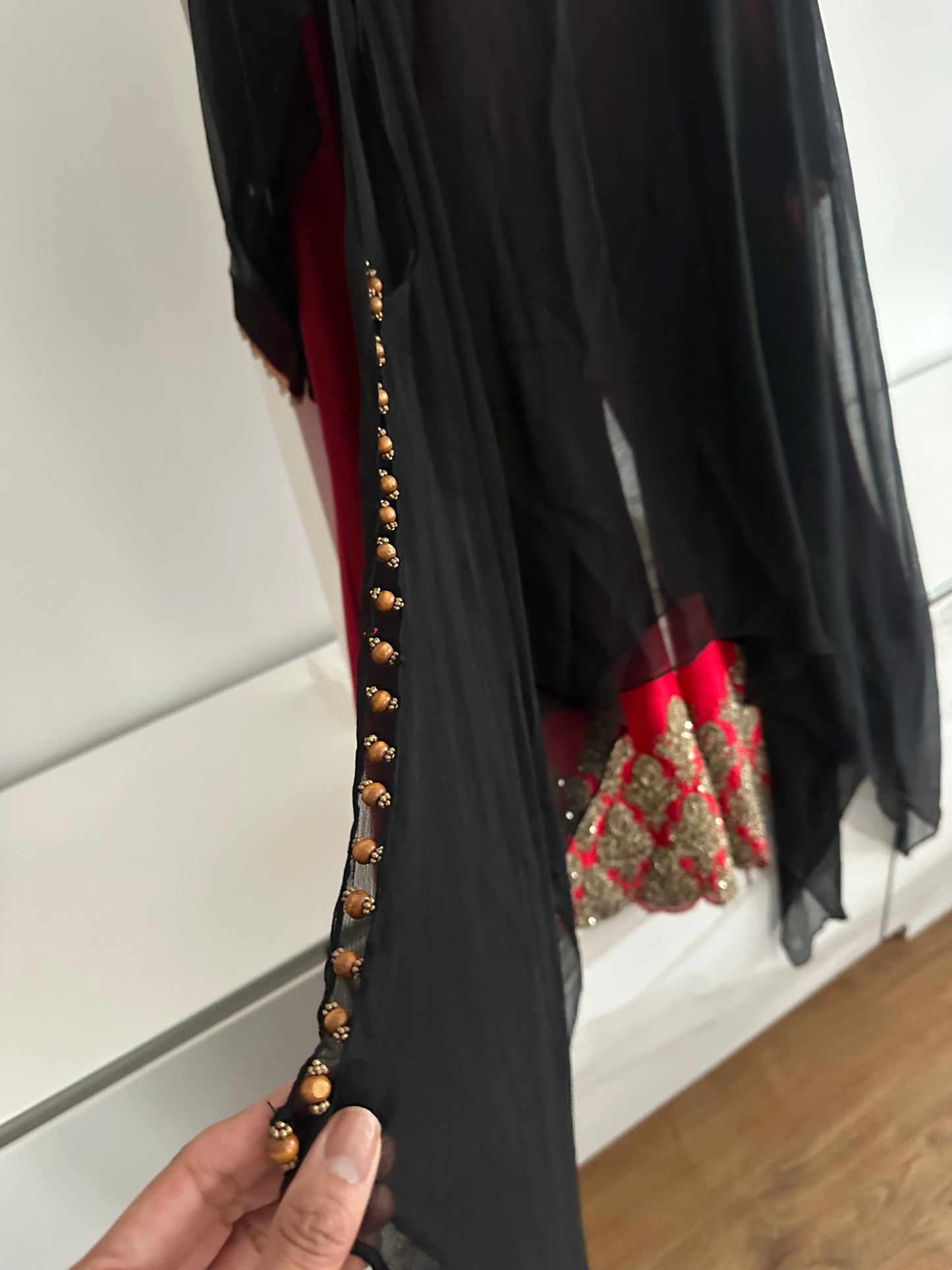 Preloved Khuda Baksh palazzo trousers with chunni and tunic