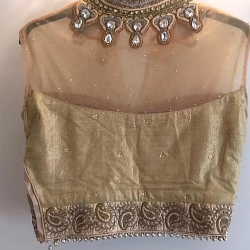 Blue net Lengha worn size 10/12