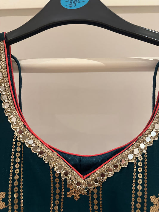 Navy and Teal Suit **NEW with tags**