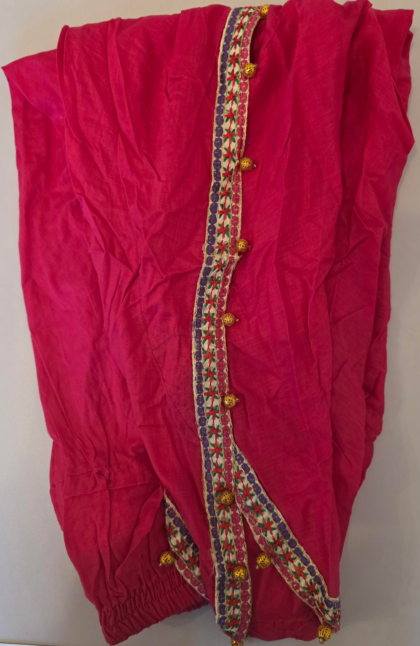 Girls preloved punjabi  Pink and White suit