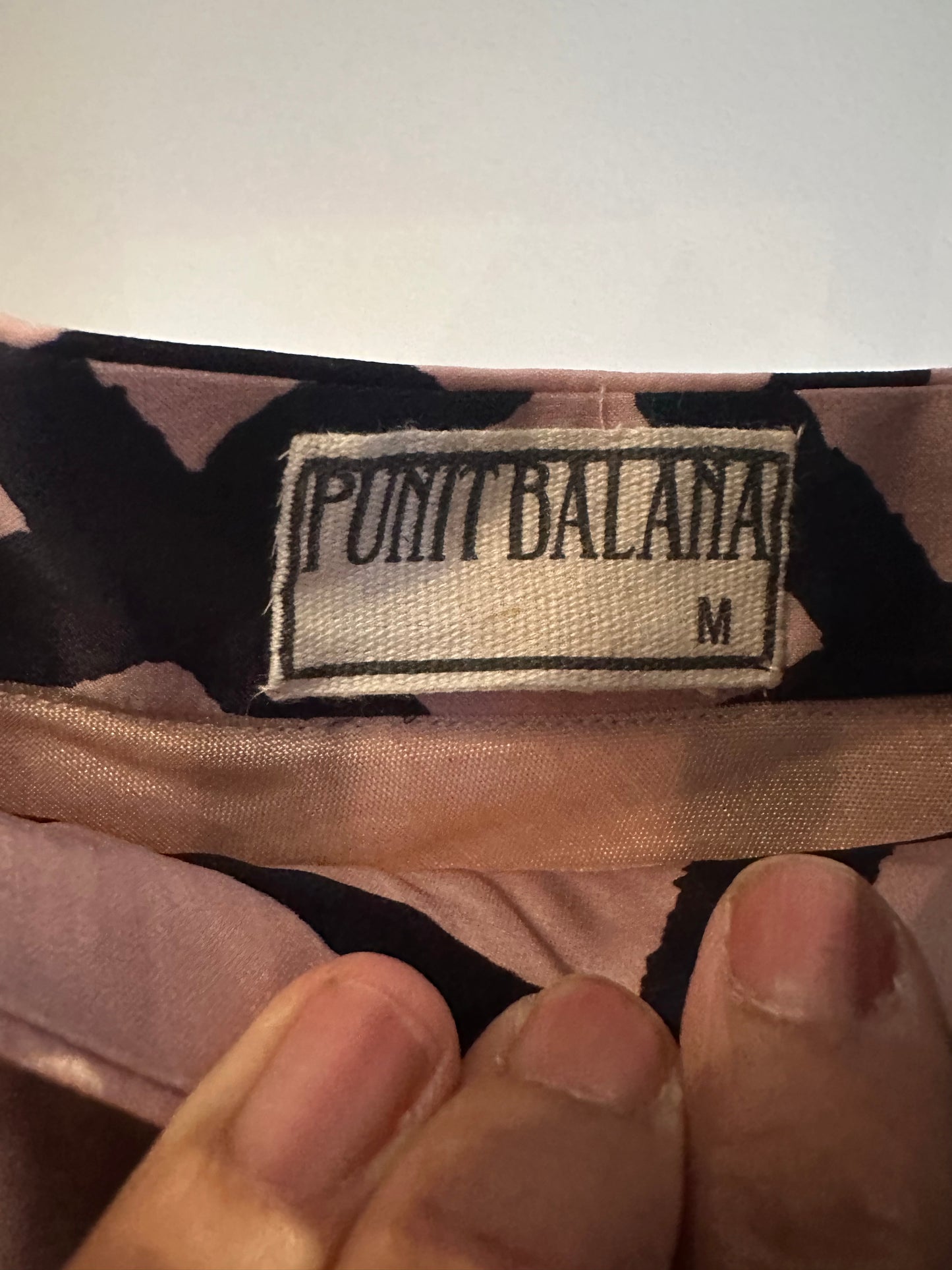 Preloved Punit Balana midi skit with black tie-up blouse.