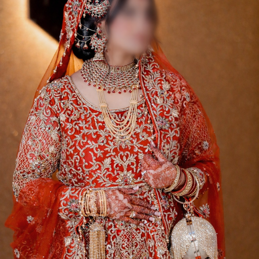 Preloved red wedding lehenga