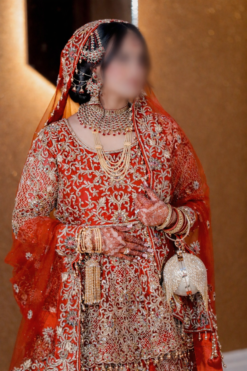 Preloved red wedding lehenga