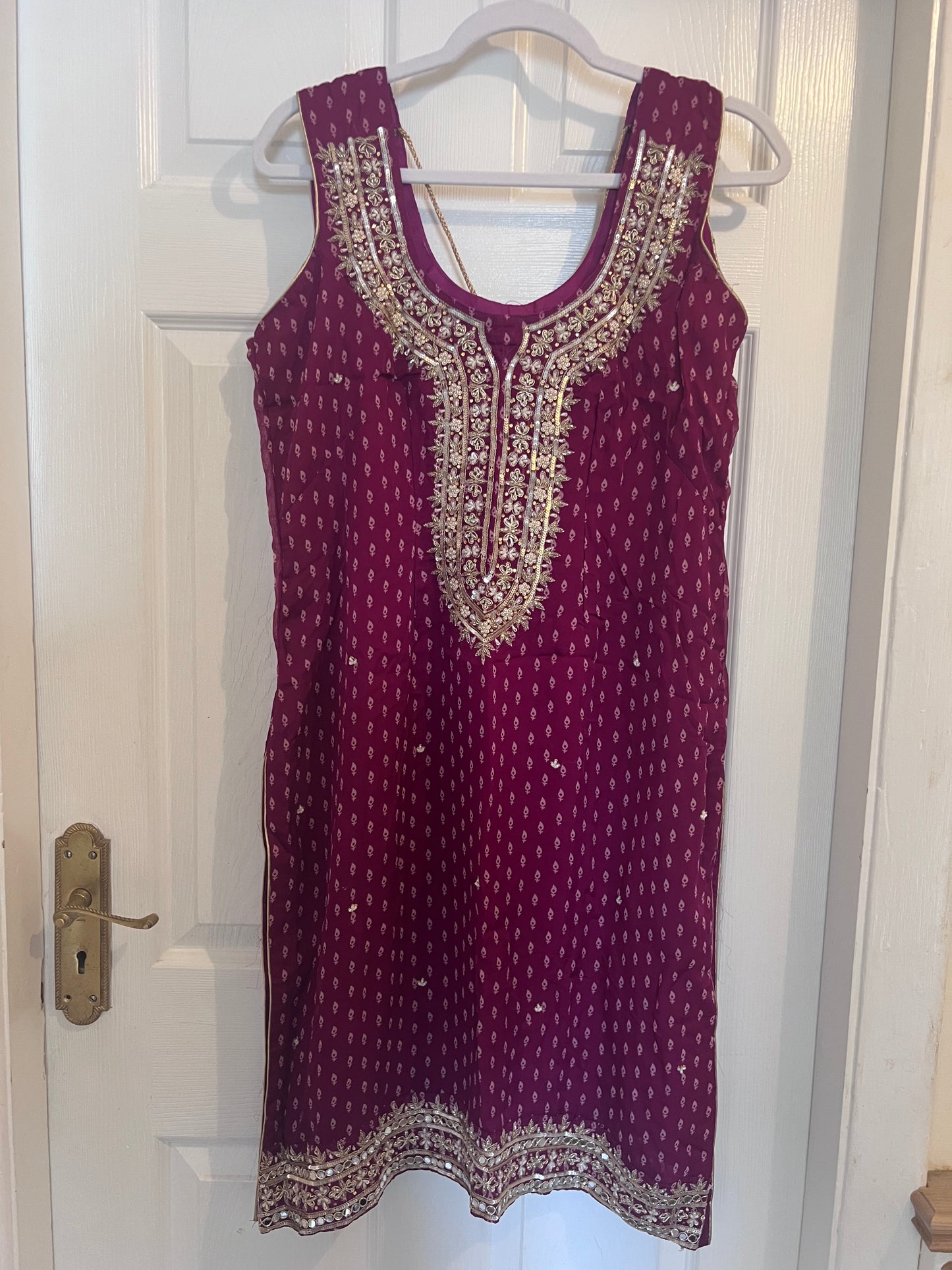 Magenta Embellished Suit – Brand New / Never Worn