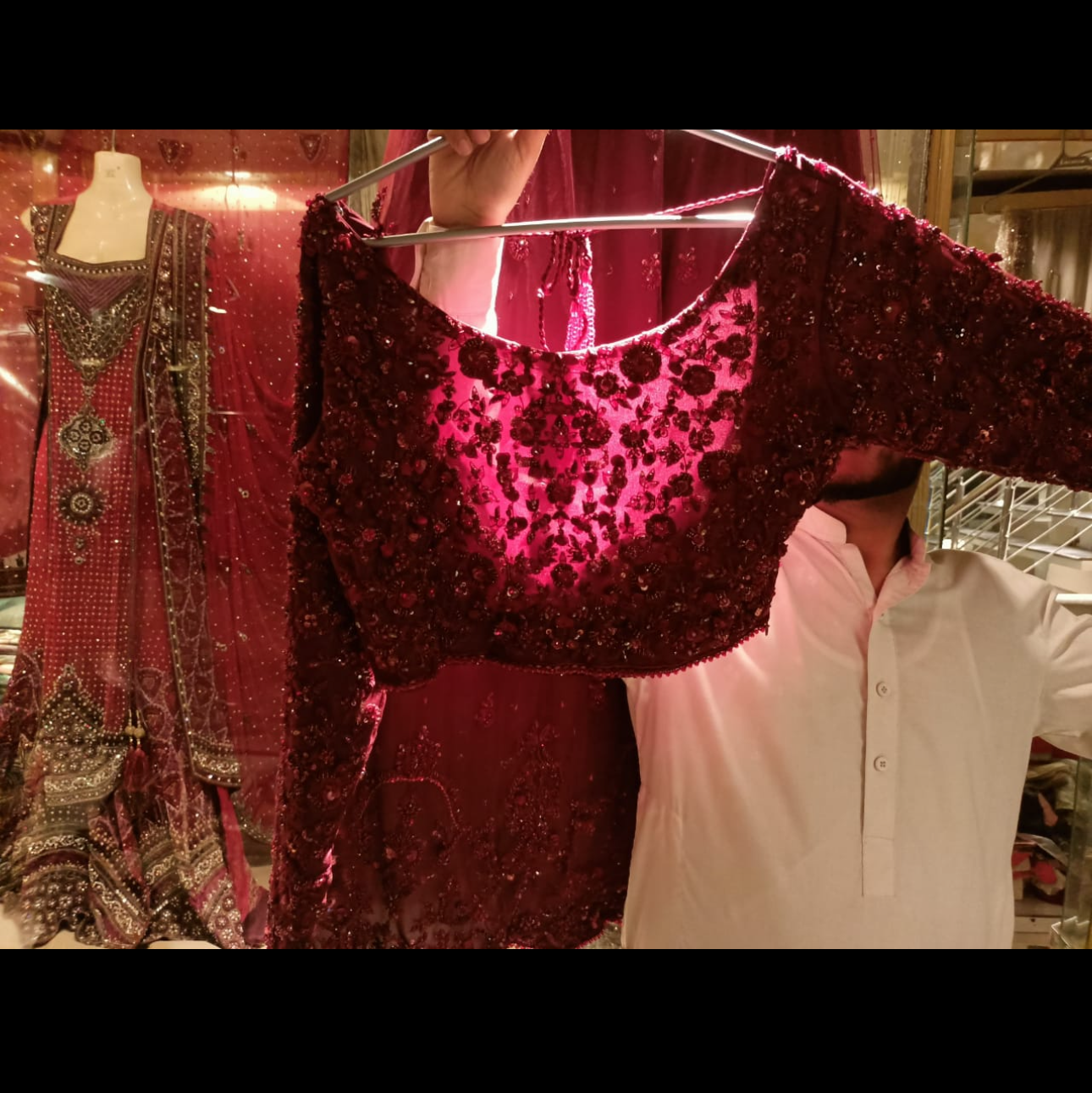 Maroon lehngha