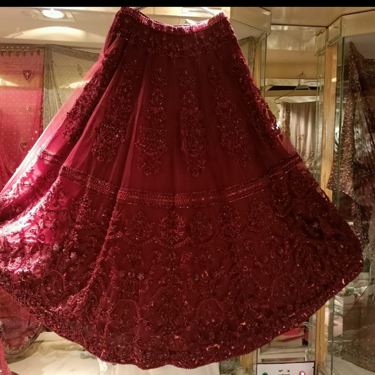 Maroon lehngha